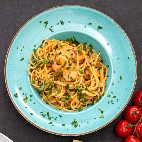 Spaghetti picante cu creveți